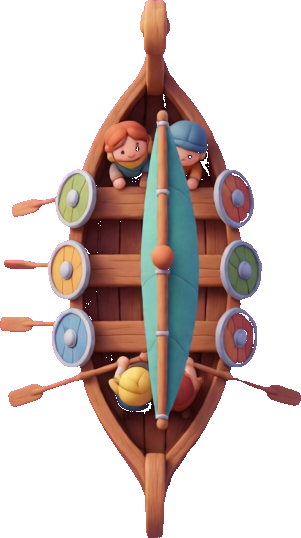 Vikingabåten sedd uppifrån